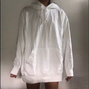 UNIQLO White Oversized Hoodie